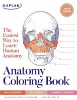 Book cover of "Anatomy coloring book : the easiest way to learn human anatomy"